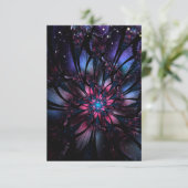 Abstracte fractale bloem. aankondiging (Staand voorkant)