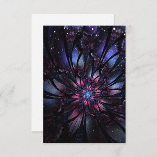 Abstracte fractale bloem. aankondiging (Voorkant / Achterkant)