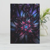 Abstracte fractale bloem. advieskaart (Staand voorkant)