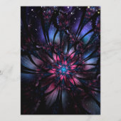 Abstracte fractale bloem. advieskaart (Voorkant)