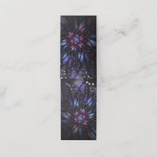 Abstracte fractale bloem. afsprakenkaart (Buitenkant ongevouwen)