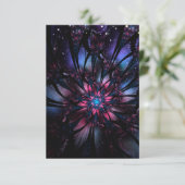 Abstracte fractale bloem. bedankkaart (Staand voorkant)