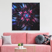 Abstracte fractale bloem. canvas afdruk (Insitu (Woonkamer))