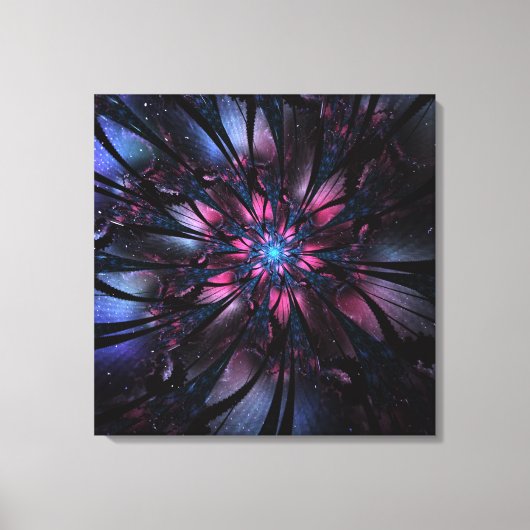 Abstracte fractale bloem. canvas afdruk (Voorkant)