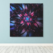 Abstracte fractale bloem. canvas afdruk (Insitu (Houten vloer))
