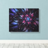 Abstracte fractale bloem. canvas afdruk (Insitu (Houten vloer))