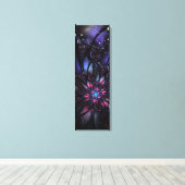 Abstracte fractale bloem. canvas afdruk (Insitu (Houten vloer))