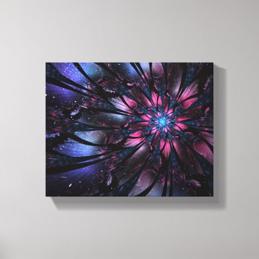 Abstracte fractale bloem. canvas afdruk (Voorkant)