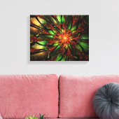 Abstracte fractale bloem. canvas afdruk (Insitu (Woonkamer))