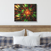 Abstracte fractale bloem. canvas afdruk (Insitu (Slaapkamer))