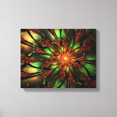 Abstracte fractale bloem. canvas afdruk (Voorkant)