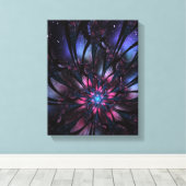 Abstracte fractale bloem. canvas afdruk (Insitu (Houten vloer))
