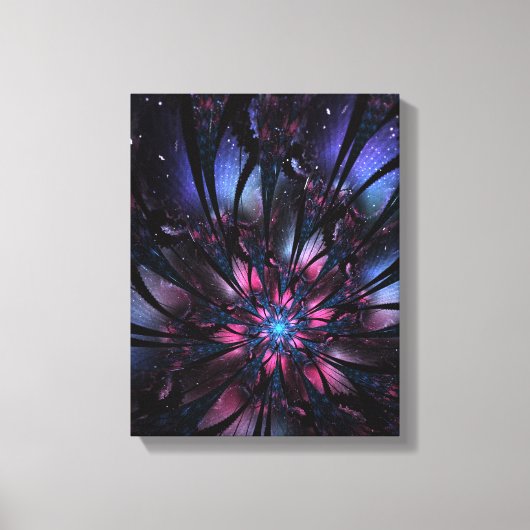 Abstracte fractale bloem. canvas afdruk (Voorkant)
