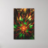 Abstracte fractale bloem.  canvas afdruk (Voorkant)