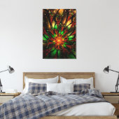 Abstracte fractale bloem.  canvas afdruk (Insitu (Slaapkamer))