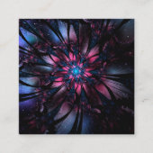 Abstracte fractale bloem. contactkaartje (Voorkant)