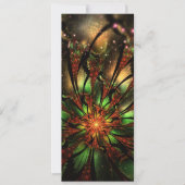 Abstracte fractale bloem. feestdagenkaart (Voorkant)