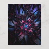 Abstracte fractale bloem. flyer (Voorkant)