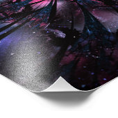 Abstracte fractale bloem. foto afdruk (Hoek)