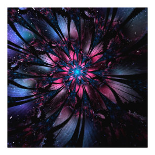 Abstracte fractale bloem. foto afdruk