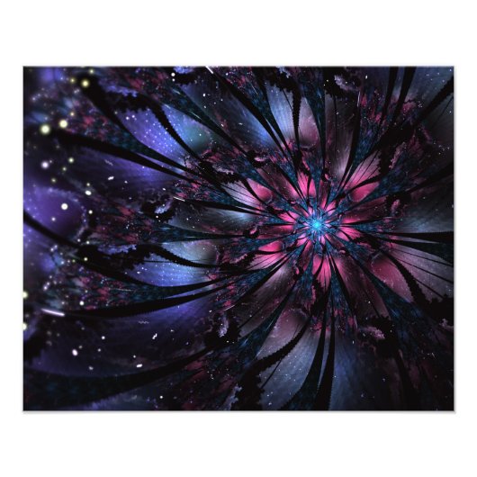 Abstracte fractale bloem. foto afdruk (Voorkant)