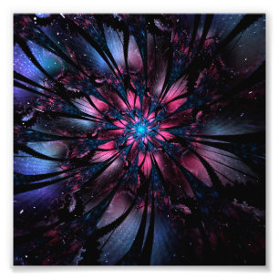 Abstracte fractale bloem. foto afdruk