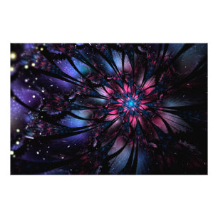 Abstracte fractale bloem. foto afdruk