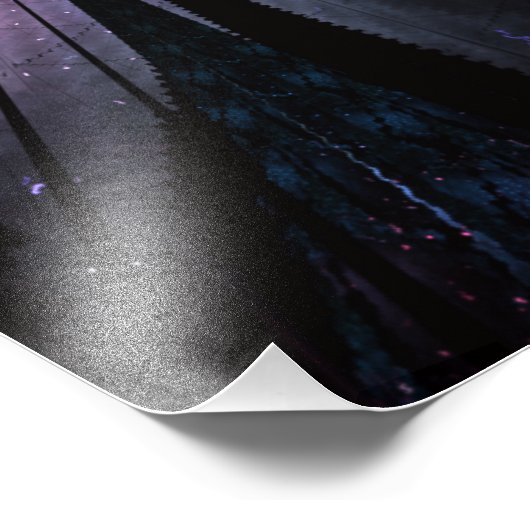 Abstracte fractale bloem. foto afdruk (Hoek)