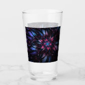 Abstracte fractale bloem. glas (Voorkant)
