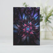 Abstracte fractale bloem. kaart (Staand voorkant)