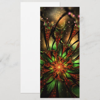 Abstracte fractale bloem. kaart