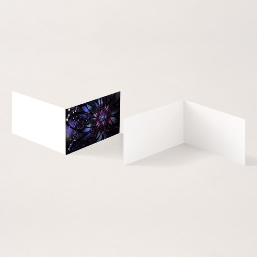 Abstracte fractale bloem.  kaart (Binnen en buitenkant)