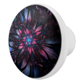 Abstracte fractale bloem. keramische knop (Rechts)