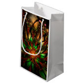 Abstracte fractale bloem. klein cadeauzakje (Achterkant Gekanteld)