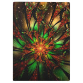 Abstracte fractale bloem. klembord (Achterkant)