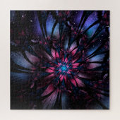 Abstracte fractale bloem. legpuzzel (Horizontaal)