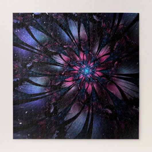 Abstracte fractale bloem. legpuzzel (Verticaal)