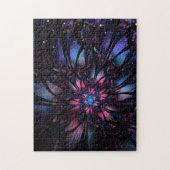 Abstracte fractale bloem. legpuzzel (Verticaal)