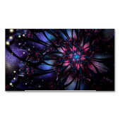 Abstracte fractale bloem. magnetisch visitekaartje (Voorkant)