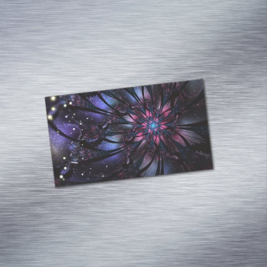 Abstracte fractale bloem. magnetisch visitekaartje (Voorbeeld)