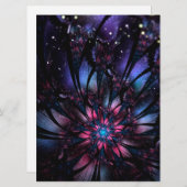 Abstracte fractale bloem. menu (Voorkant / Achterkant)