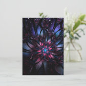 Abstracte fractale bloem. menu (Staand voorkant)