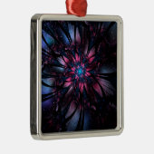 Abstracte fractale bloem. metalen ornament (Rechts)