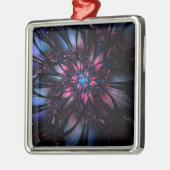 Abstracte fractale bloem. metalen ornament (Links)