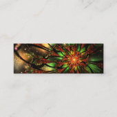Abstracte fractale bloem. mini visitekaartje (Voorkant)
