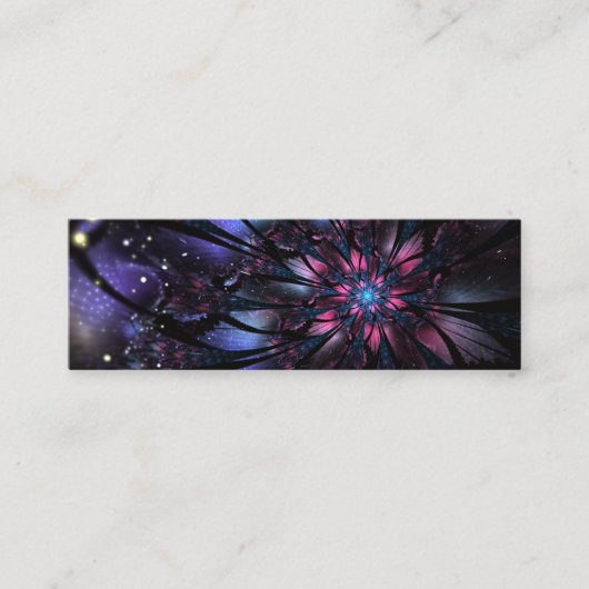 Abstracte fractale bloem. mini visitekaartje (Voorkant)