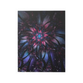 Abstracte fractale bloem. notitieblok (Linkerzijde)