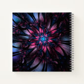 Abstracte fractale bloem. notitieboek (Achterkant)