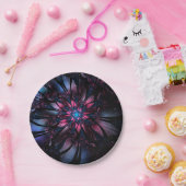 Abstracte fractale bloem. papieren bordje (Feest)