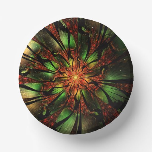 Abstracte fractale bloem. papieren kommen (Voorkant)